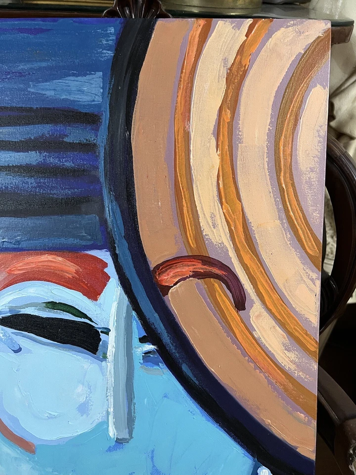 PETER MAX - Incrível pintura em tela a óleo - Estilo Pop Art - Assinado -A1 - Estampado - Imagem 3 de 4