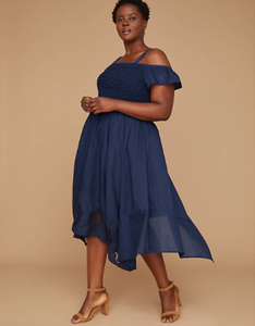 lane bryant off the shoulder dress
