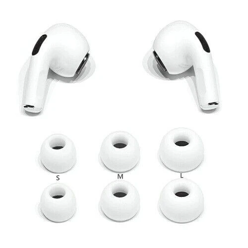 Soft Silicone Ear Tips Ear Plug Earbuds Airpods Pro 1st / 2nd Generation Cover - Picture 5 of 12