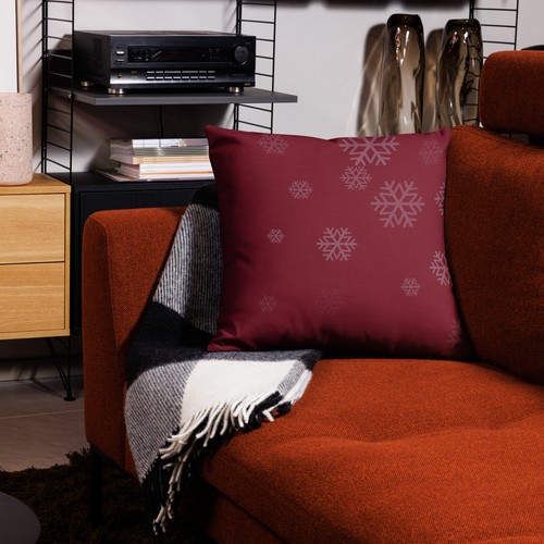 Sleigh What? Polyester Throw Pillow Case - Christmas Decor, Linen Feel - Picture 11 of 13
