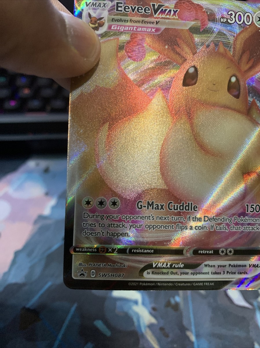 Eevee Vmax SWSH087 NM Full Art Promo Rare Pokemon Card | eBay