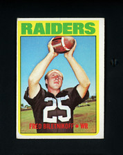 Fred Biletnikoff 1972 Topps (HOF) Oakland Raiders #210 VG