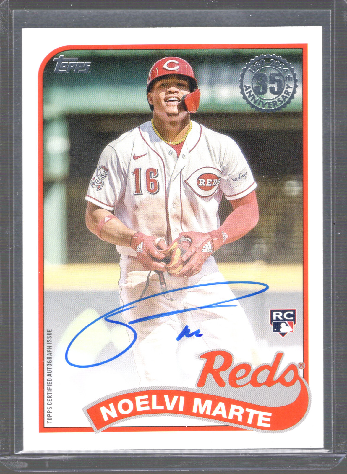 2024 Topps Update Baseball NOELVI MARTE RC No. 89BANMA 1989 AUTOGRAPH