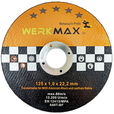 Trennscheiben 125mm 1,0mm 25er Set - Extra Dünne Flexscheiben Für Metall