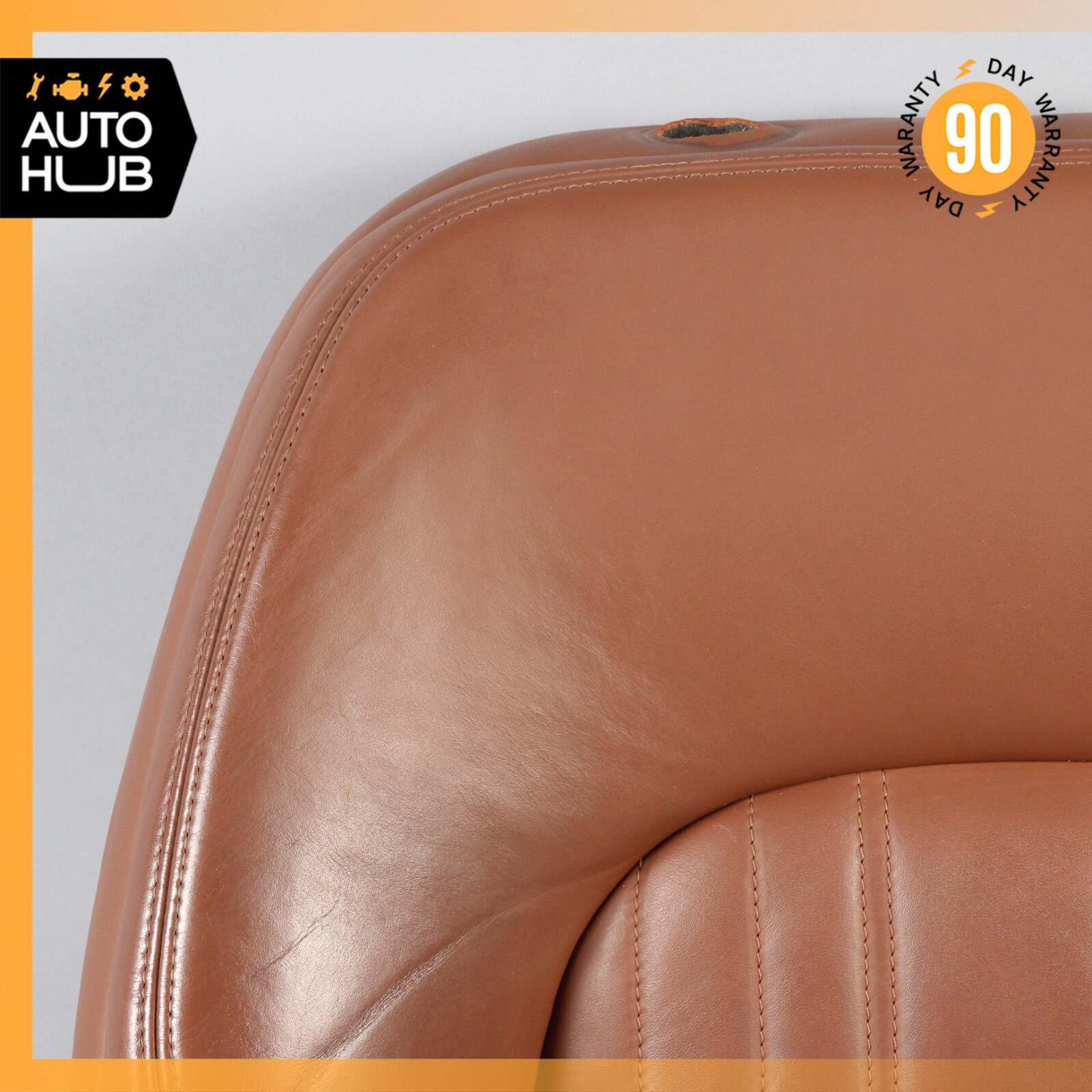 14-17 Maserati Ghibli M157 Front Left Top Upper Seat Cushion Brown OEM 51k