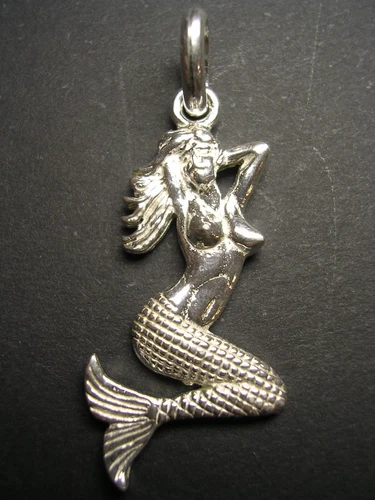 Mermaid Pendant in 925 Sterling Silver