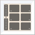 Issendorff Glas-Tastenfeld rahmenlos LCN - GTS8W Bussystem-Tastsensoren 30288
