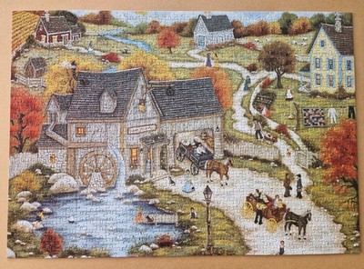 1000 Teile Puzzle namens SUGAR CREEK MILL von W H SMITH. 