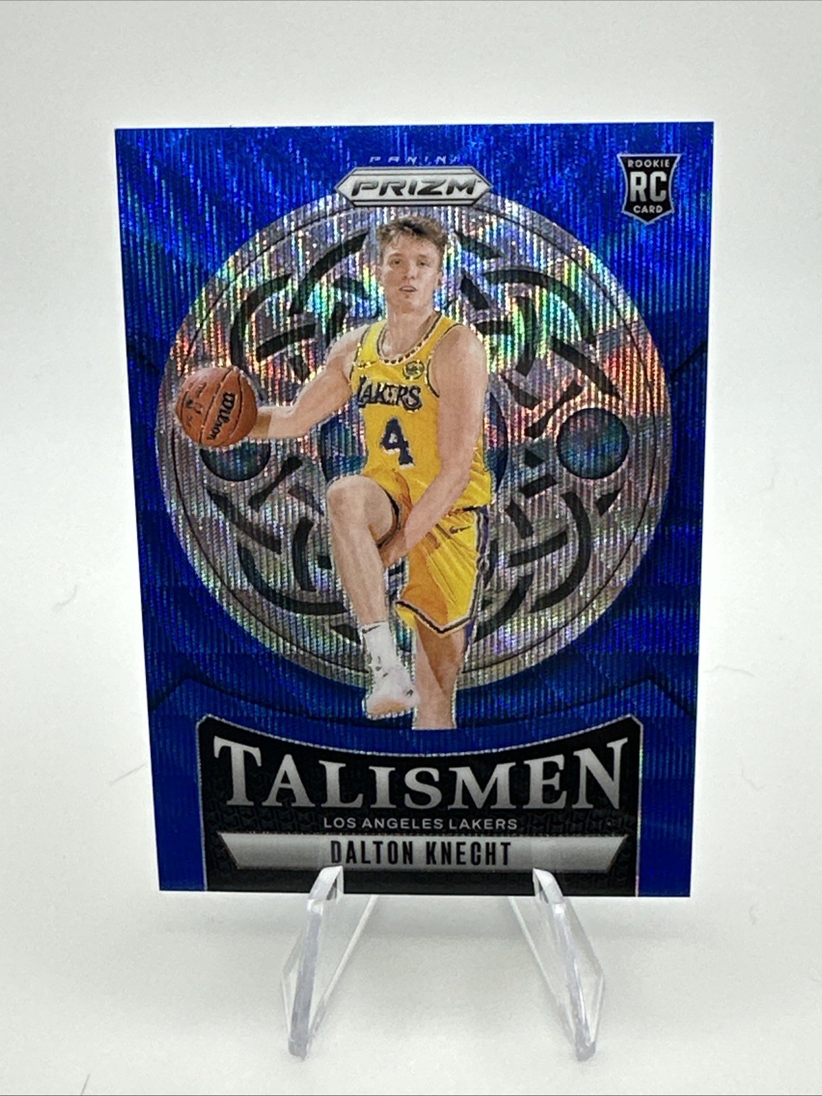 2024-25 Panini Prizm - Talismen Dalton Knecht #15 Blue Wave Prizm /175 (RC)