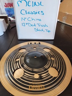 Platillo superior MEINL Classics personalizado de 12 pulgadas con pila de basura oscura y 14 en China