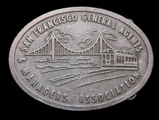 NC29103 VINTAGE 1970s  SAN FRANCISCO GENERAL AGENTS  MANAGERS ASSOC.  BUCKLE