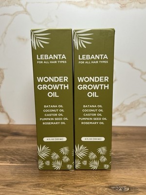 Lebanta Wonder Growth Oil 4 fl oz Batana, Coconut, Castor All Hair Types