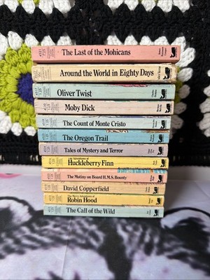 Lot of 12 Vintage Moby Books Illustrated Classic Editions Mixed 1st Eds 1977-79