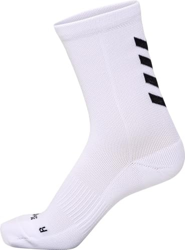 Kinder Socken Hummel Unisex GrößE 31-34 Eu Weiß/Schwarz Baumwolle-image