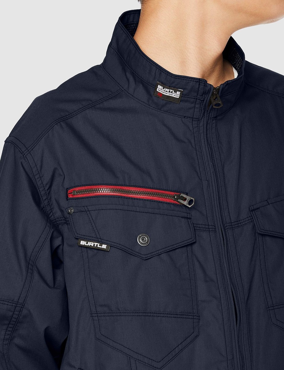 BURTLE AC7141 Air Conditioned Long Sleeve Jacket Navy M Fan