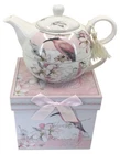 Heron Bird Tea For One Set Teapot And Cup - Gift Boxed