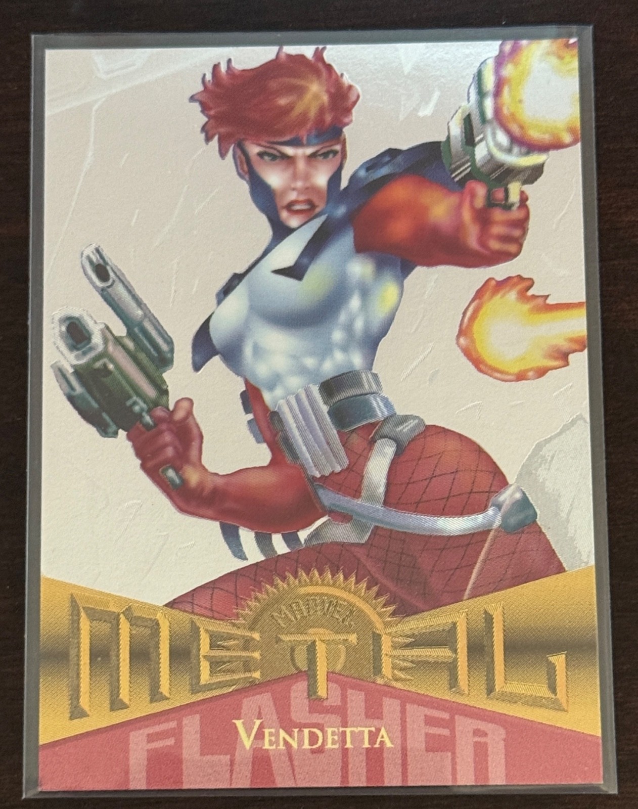 MARVEL METAL SILVER FLASHER 1995 FLEER