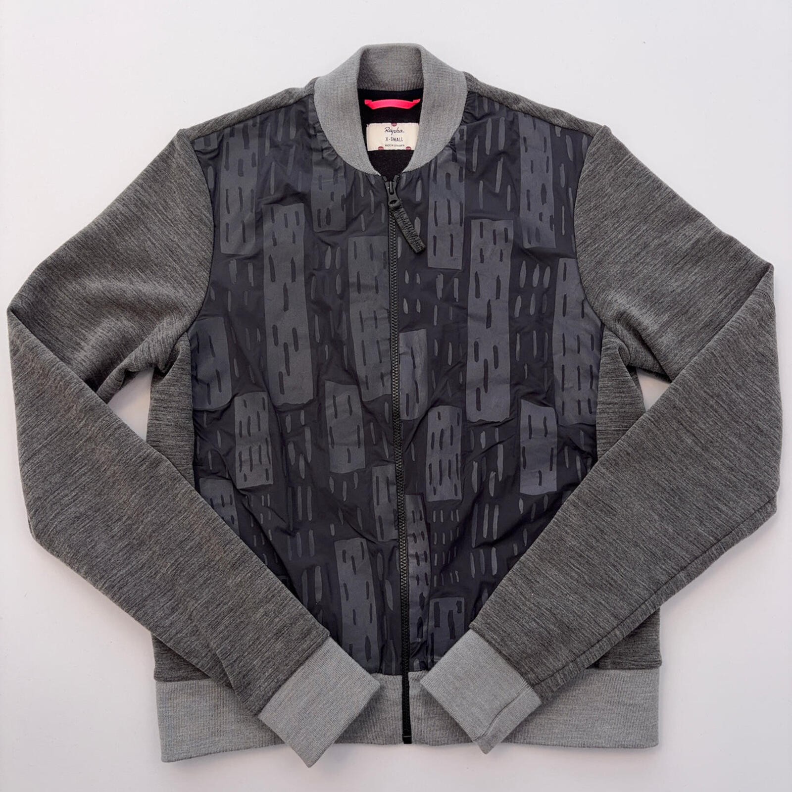 Rapha Women's Printed Bomber - XS - Grey - Excellent Used Condition image 2