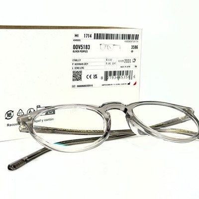 OLIVER PEOPLES OV5183 O'Malley 5183 Crystal Gray Vintage Glass