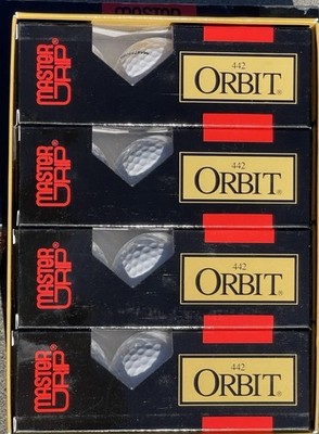 Master Grip 442 Orbit Golf Balls 1 Dozen / 4 Packs of 3 White Distance Balls New