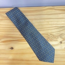 Off Island by Tommy Bahama Silk Navy and Olive/Bronze Palm Tree Silk Tie