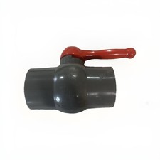 2-1/2 PVC Ball Valve White Schedule 80 Slip x Slip