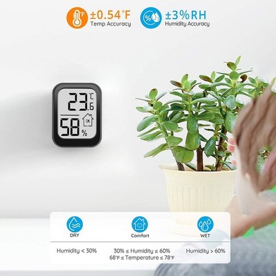 Hygrometer Klare Zahlen Reset-Knopf Fahrenheit Konvertierung Klare Zahlen