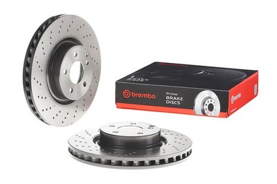 Brembo 09.A732.11 UV Coated vented drilled Front Brake Rotor BRABUS/MERCEDES-BEN