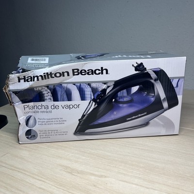 Hamilton Beach Steam Iron for Clothes  Garment Steamer with Smooth Press