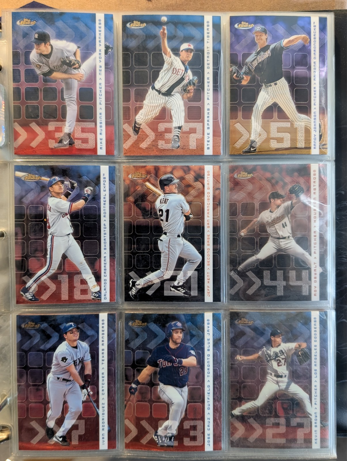 2002 Topps Finest Baseball: 83 base set cards
