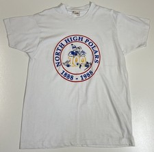 Vintage North High Polars T Shirt Sz L Single Stitch St Paul Minnesota USA 80s