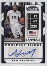 2020 Contenders Draft Picks Sticker Prospect Ticket Naji Marshall #120 Auto 5w5