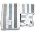 NEW TRULY LOU WHITE,GRAY,TEAL,BLUE QUICK DRY BATH,1 HAND OR 4 WASHCLOTHS TOWEL