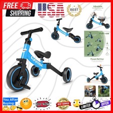 5 in 1 Toddler Bike for 1 to 4 Old Kids, Toddler Tricycle Kids Trikes Tricy...