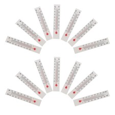  30pcs Glass Temperature Thermometer - Dual Scale °C/°F Cardboard Thermometer