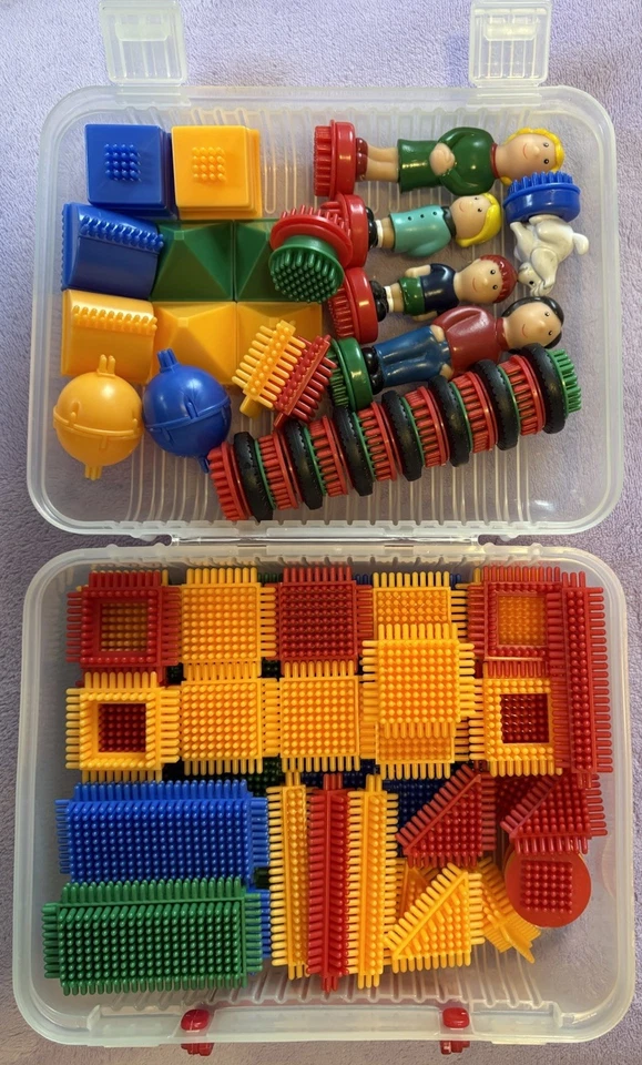 Bristle Blocks by Battat, 67 Pc Creative Building Toys with Carrying Case - Image 2 of 4