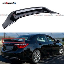 Gloss Black Rs Style Highkick Rear Trunk Spoiler For 14-19 Toyota Corolla Sedan Gloss Black Rs Style Highkick Rear Trunk Spoiler For 14-19 Toyota Corolla Sedan