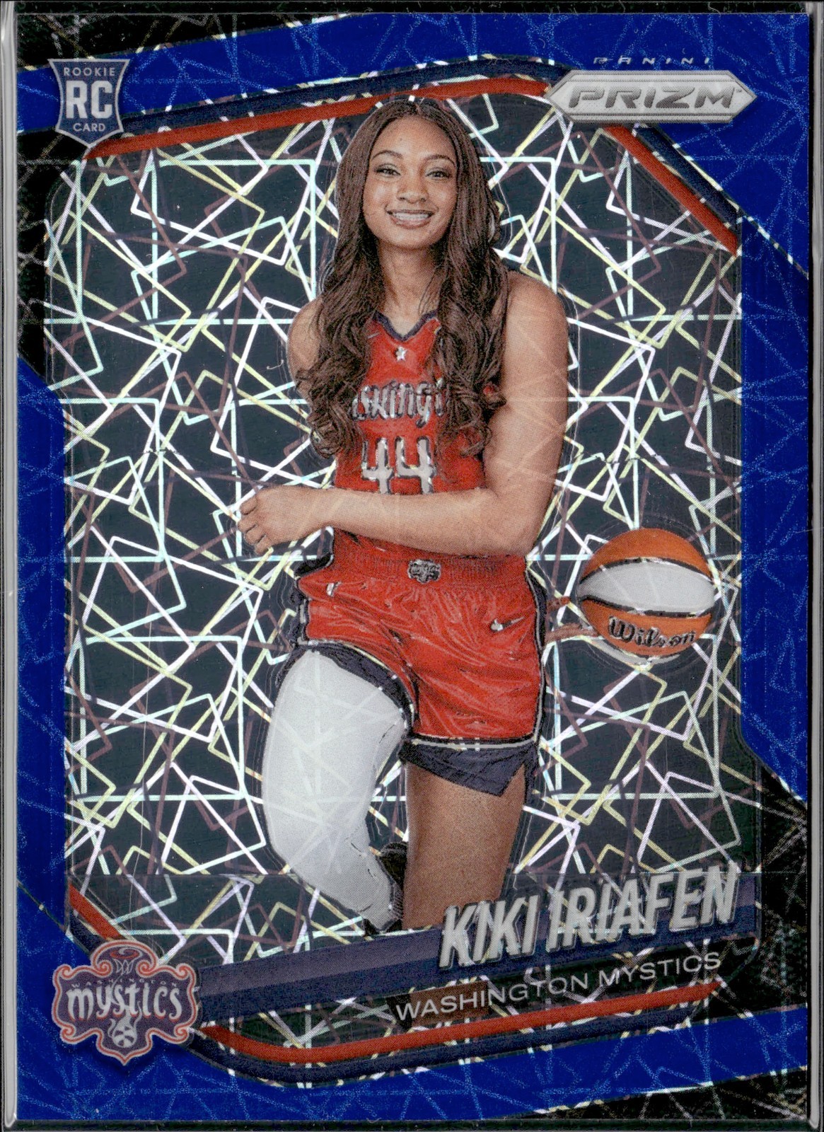 2025 Panini Prizm WNBA KIKI IRIAFEN Rookie Blue Velocity Prizm RC #149 Mystics V