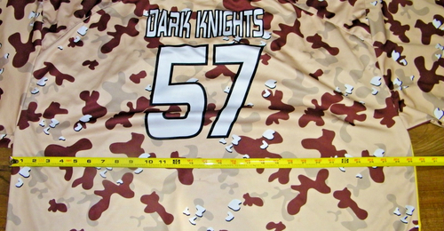 GAME USED DARK KNIGHTS CAMO HOCKEY TRIKOT, GRÖSSE 58-60, VOLLSTÄNDIG SUBLIMIERT, SCHÖNE FORM - Bild 5 von 7