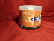 TDK DVD-R 8x 4.7GB 120 Min 50 Pack Spindle Blank Recordable Discs NEW/SEALED