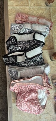 Reusable & Washable Dog Diapers (6 Pairs)- for Female Dogs - Size XL