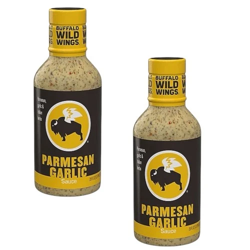 Free Shipping** ( 2 Pack ) Buffalo Wild Wings Sauce, Parmesan Garlic 20 Fl Oz