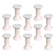 10pcs 47mmx31mm Wooden Empty Spools Bobbins for Wire Thread