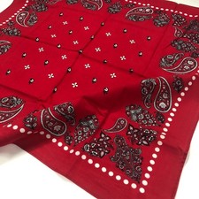 MEN Vintage Japan Cotton Bandana Paisley Handkerchief Kerchief 22"
