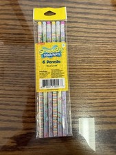 NEW, SPONGEBOB SQUAREPANTS 6 pack pencil set
