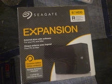 NEW SEAGATE EXPANSION 6 TB HDD EXTERNAL DRIVE - Factory Sealed - FAST SHIPPING