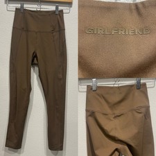 Girlfriend Collective Compressive 7/8 Leggings High Rise Brown Gorpcore SZ XS
