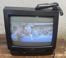 JVC C-13010 Vintage 13-Inch CRT Television Retro Gaming TV with Remote | Tested