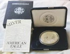 1998-P Proof American Silver Eagle Dollar $1 Box & COA US Mint Bullion OGP