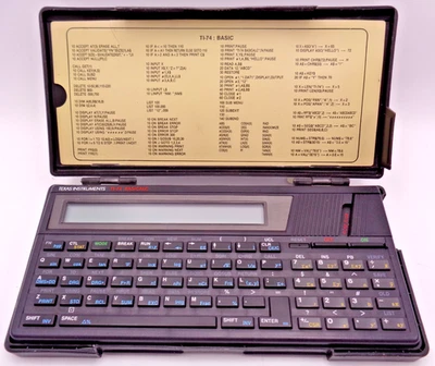 TEXAS INSTRUMENTS POCKET COMPUTER TI-74 (+ CASE, +ROM/RAM CARTRIDGE) ✅ GETESTET - Bild 1 von 4